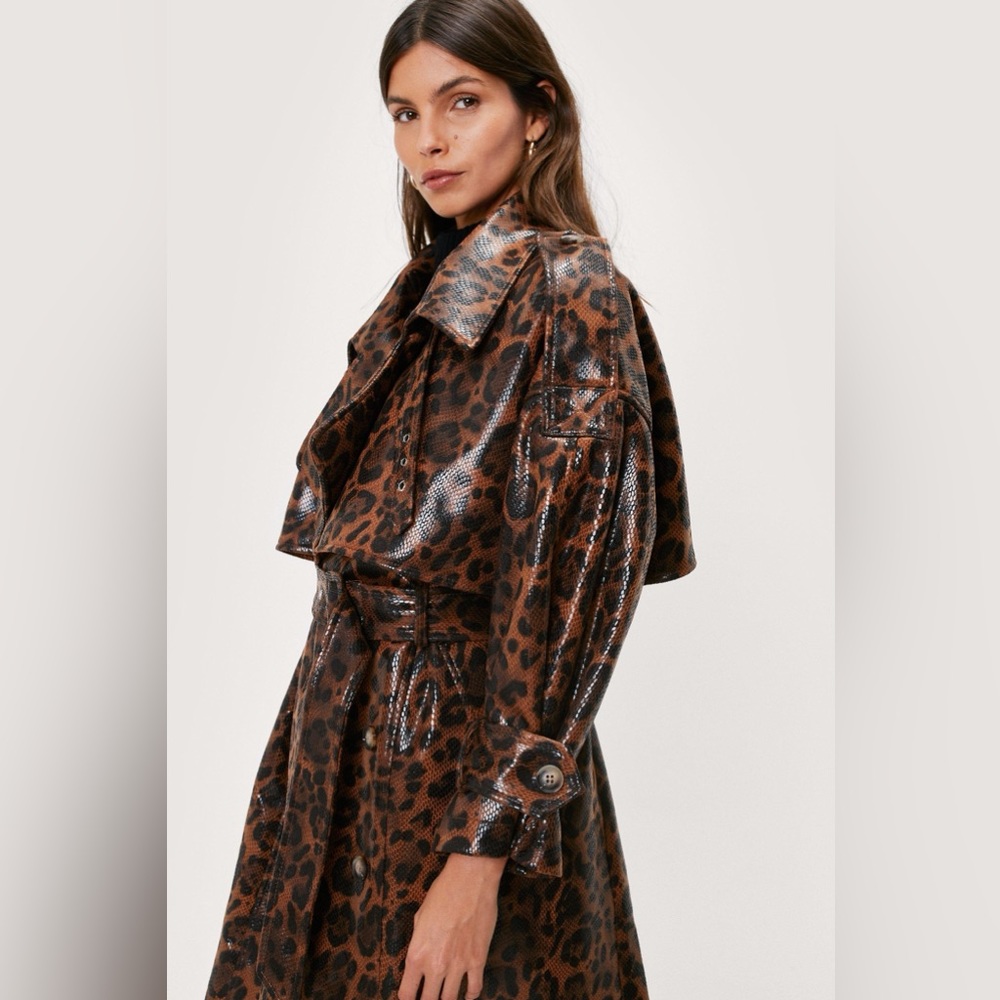 Leopard Print Trench Coat🤎🐆